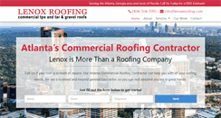 Desktop Screenshot of lenoxroofing.com